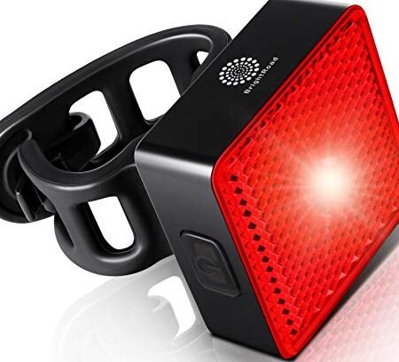 BrightRoad 8000 Lumens Bike Headlight, LED Rechargeable Bike Lights for Night Riding with 7 Modes, 85° Wide Beam, IPX6 Waterproof Bicycle Lights Back and Front, Upgraded 360° Rotation Mount