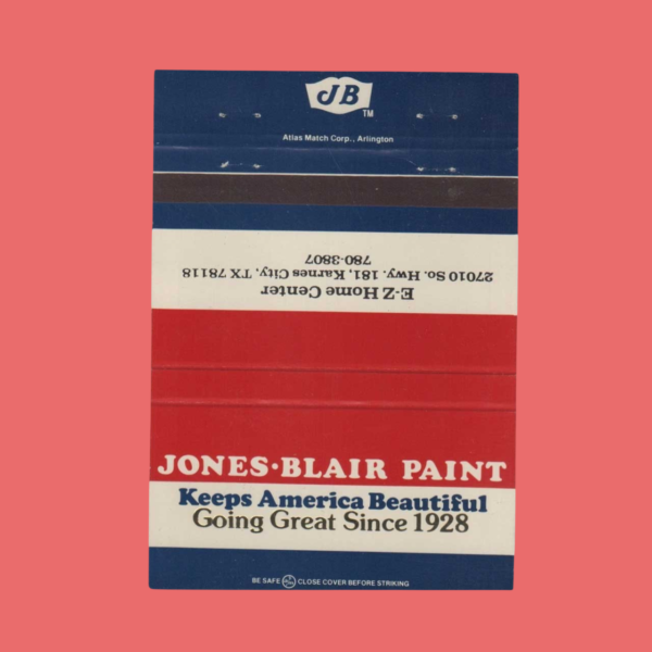 Matchbook Cover Paint E-Z Home Center
